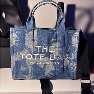 Marc Jacobs Blue Graphic Denim Tote